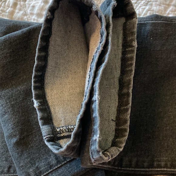 Madewell The Perfect Vintage Crop Jean 27 black high rise waist - Picture 10 of 13